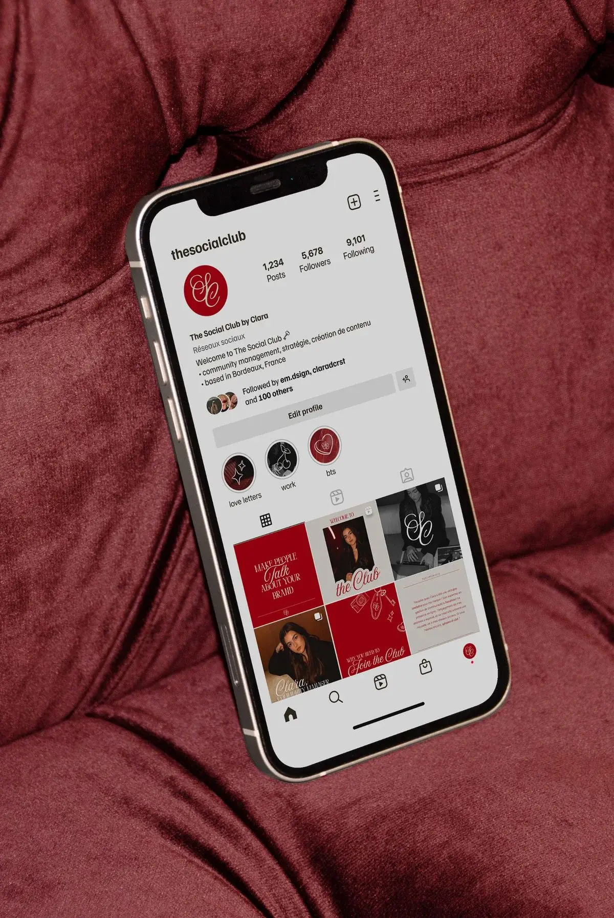 Social media management and Instagram feed strategy mockup created by SEO and digital marketing expert Nitasha J in Kannur.